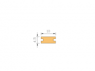 Silicone Profile P872Z - type format Lamp - irregular shape