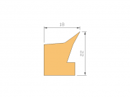 Silicone Profile P899H - type format Lipped - irregular shape