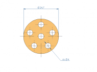 Silicone Profile P91475E - type format Silicone Tube - irregular shape