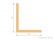 Silicone Profile P92056A - type format L - irregular shape