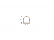 Silicone Profile P92779B - type format D - irregular shape