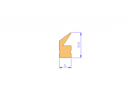 Silicone Profile P93991C - type format Lipped - irregular shape