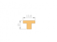 Silicone Profile P945E - type format T - irregular shape