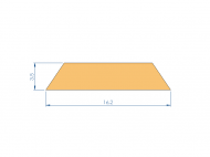 Silicone Profile P94683HI - type format Flat Silicone Profile - irregular shape