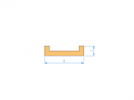 Silicone Profile P95056B - type format Flat Silicone Profile - irregular shape