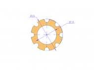 Silicone Profile P95268A - type format Silicone Tube - irregular shape