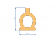 Silicone Profile P96678A - type format Silicone Tube - irregular shape