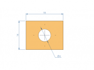 Silicone Profile P97094C - type format D - irregular shape