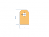 Silicone Profile P97205A - type format Silicone Tube - irregular shape