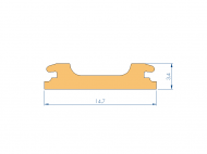 Silicone Profile P97897BH - type format Horns - irregular shape
