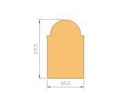 Silicone Profile P991D - type format D - irregular shape