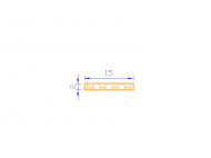 Silicone Profile PSE0,161502 - type format Sponge Rectangle - regular shape