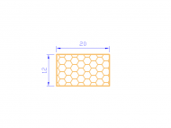 Silicone Profile PSE0,162012 - type format Sponge Rectangle - regular shape