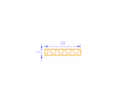 Silicone Profile PSE0,391803 - type format Sponge Rectangle - regular shape