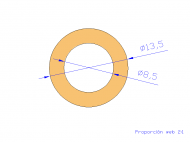 Silicone Profile TS4013,508,5 - type format Silicone Tube - tube shape