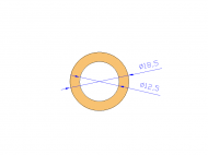 Silicone Profile TS4018,512,5 - type format Silicone Tube - tube shape