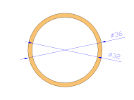 Silicone Profile TS403632 - type format Silicone Tube - tube shape