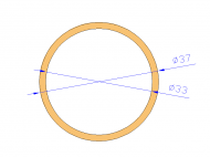 Silicone Profile TS403733 - type format Silicone Tube - tube shape