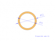 Silicone Profile TS501109 - type format Silicone Tube - tube shape