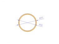 Silicone Profile TS502018 - type format Silicone Tube - tube shape