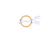 Silicone Profile TS6013,511,5 - type format Silicone Tube - tube shape