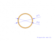 Silicone Profile TS700908 - type format Silicone Tube - tube shape