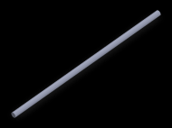 Perfil de Silicona CS4003 - formato tipo Cordón - forma de tubo