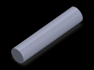 Perfil de Silicona CS4021 - formato tipo Cordón - forma de tubo