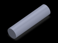 Perfil de Silicona CS4025 - formato tipo Cordón - forma de tubo