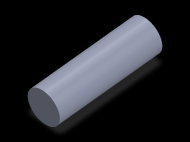 Perfil de Silicona CS4031,5 - formato tipo Cordón - forma de tubo