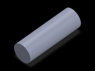 Perfil de Silicona CS4032,5 - formato tipo Cordón - forma de tubo