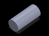 Perfil de Silicona CS4045 - formato tipo Cordón - forma de tubo