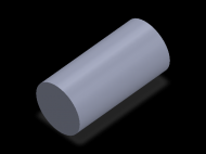 Perfil de Silicona CS4048,5 - formato tipo Cordón - forma de tubo