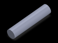 Perfil de Silicona CS5021,5 - formato tipo Cordón - forma de tubo