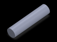 Perfil de Silicona CS5023 - formato tipo Cordón - forma de tubo