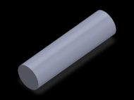 Perfil de Silicona CS5026,5 - formato tipo Cordón - forma de tubo