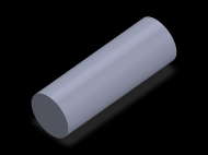 Perfil de Silicona CS5034 - formato tipo Cordón - forma de tubo