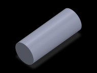 Perfil de Silicona CS5038 - formato tipo Cordón - forma de tubo