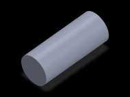 Perfil de Silicona CS5040,5 - formato tipo Cordón - forma de tubo