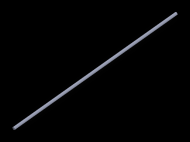 Perfil de Silicona CS6001,5 - formato tipo Cordón - forma de tubo