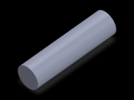 Perfil de Silicona CS6026 - formato tipo Cordón - forma de tubo
