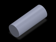 Perfil de Silicona CS6037 - formato tipo Cordón - forma de tubo