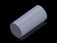Perfil de Silicona CS6047,5 - formato tipo Cordón - forma de tubo