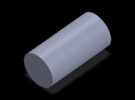 Perfil de Silicona CS6049,5 - formato tipo Cordón - forma de tubo