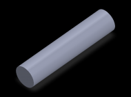Perfil de Silicona CS7022 - formato tipo Cordón - forma de tubo