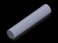 Perfil de Silicona CS8020 - formato tipo Cordón - forma de tubo