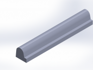 Perfil de Silicona P1415A - formato tipo Nota musical - forma irregular