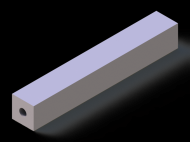 Perfil de Silicona P1558B - formato tipo Cuadrado - forma regular