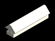 Perfil de Silicona P161B - formato tipo Lampara - forma irregular