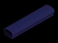 Perfil de Silicona P175AA - formato tipo Lampara - forma irregular